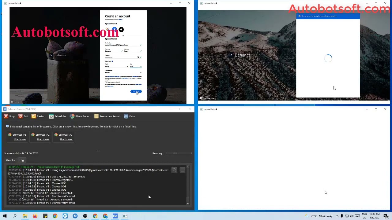 Behance software - Auto Create Accounts on Behance - How to generate Behance Account in bulk
