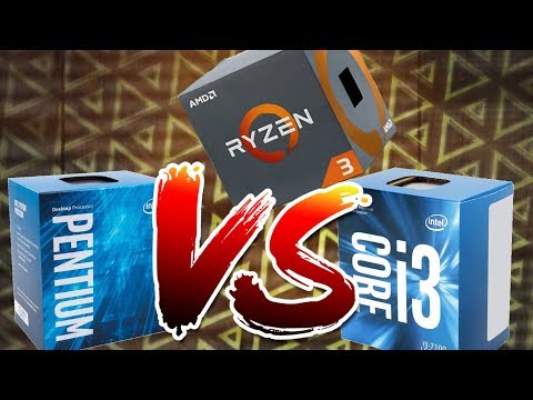 AMD Ryzen 3 1200 vs Intel Pentium G4560 vs Core i3-7100: o confronto de CPUs baratas em games!