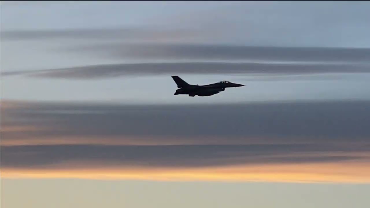 F-16 fighter jets & KC-135 Stratotanker come to Christchurch, New Zealand