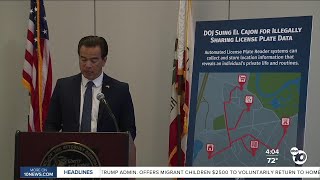 State sues El Cajon over license plate data