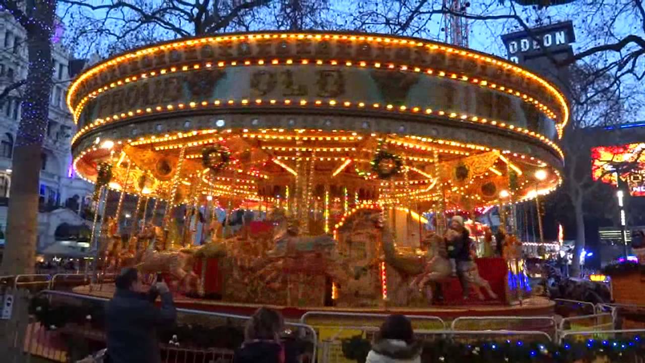 Leicester Square Christmas fun fair 2014 YouTube