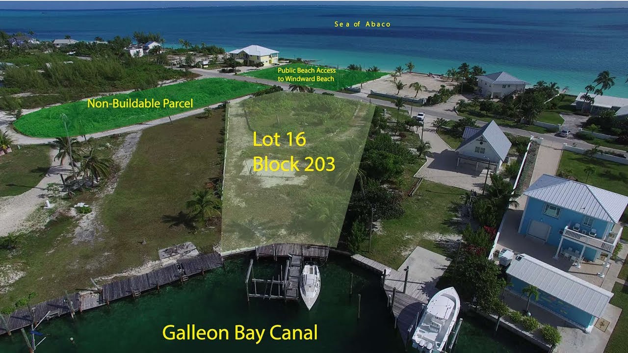 Galleon Bay Canal Lot 16, Block 203, Treasure Cay, Abaco, Bahamas