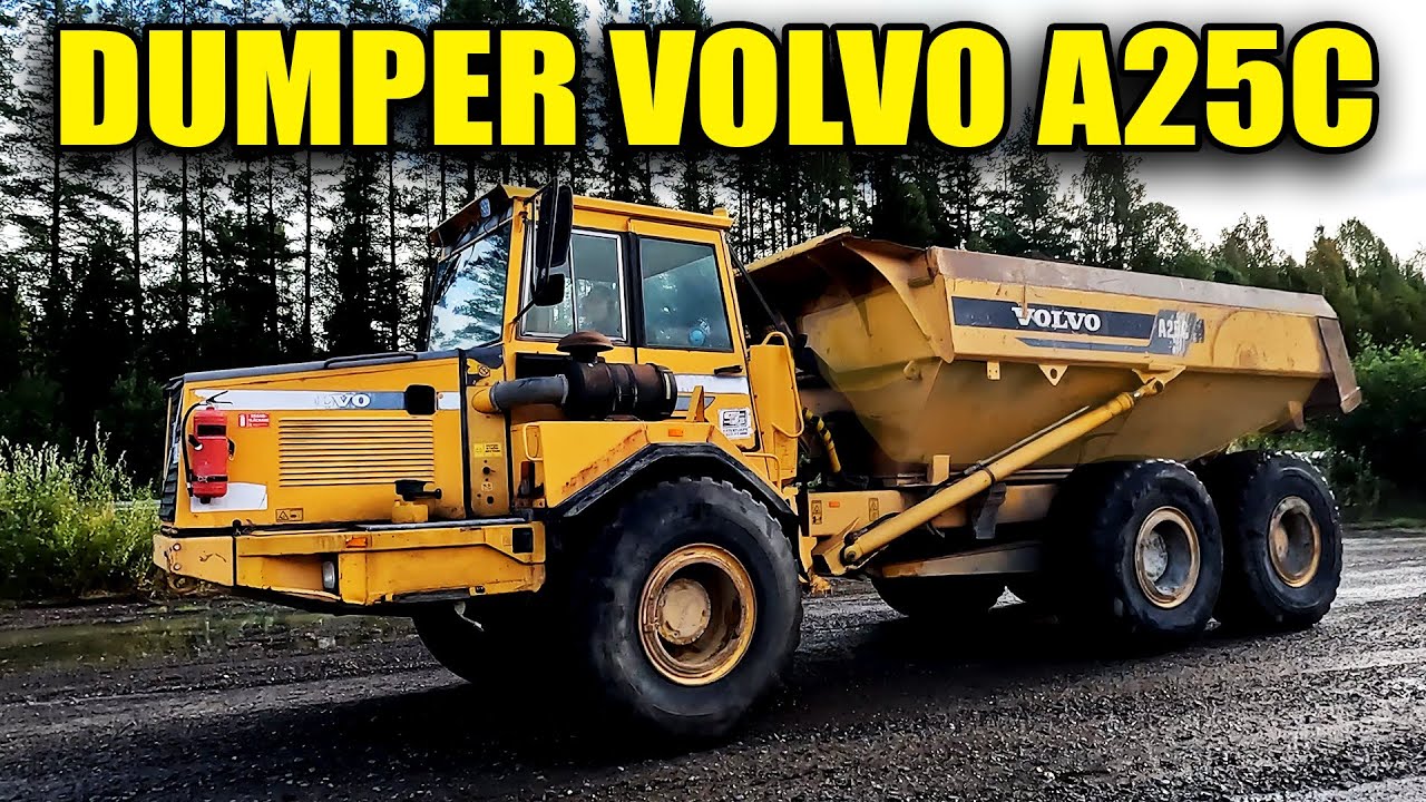 DUMPER VOLVO A25C kör gruslass