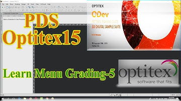 Learn Optitex:How to use function in Menu Grading PDS Optitex#5