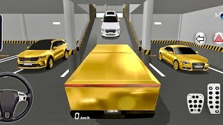 Golden Cyber Truck Parking Challenge 🚛✨ | Luxury Car Parking Simulator Gameplay | Hard Parking Level screenshot 3