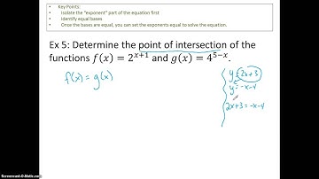 Solving Exponential Equations - Part 1