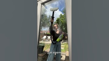 Windows Cleaning with H2O HD Steam Cleaner #steamcleaner #steammop #windowscleaning #summercleaning