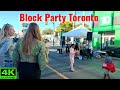 【4K】Toronto Pape Village Block Party Walk 2025 🎉 | East York Street Festival (Sept 2025)