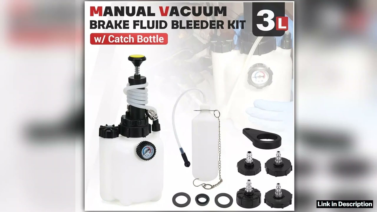 Car Manual Brake Fluid Bleeder Kit 3L Vacuum Brake Pressure Fluid Pump Professional Brake Flush