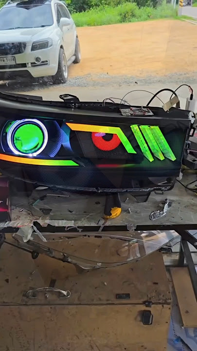 Programmable eyes led panel for car modifications |Blazexel #carlover #carlights #headlights