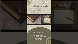 💫 Perfect Horizontal Scroll | GSAP + Locomotive | HTML | CSS | JavaScript #reels #scroll #gsap