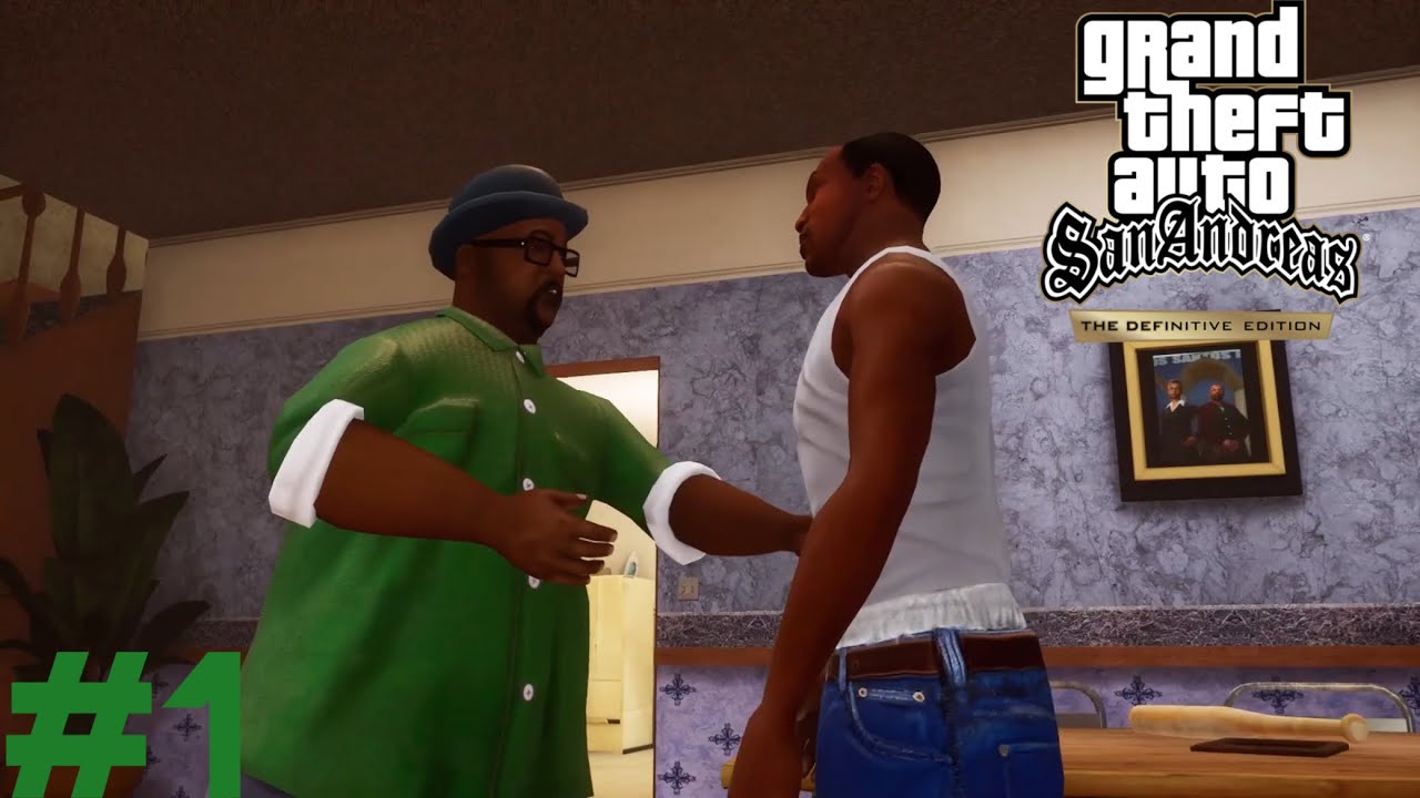 GTA San Andreas The Definitive Edition 1st Mission Walkthrough Gameplay 😱😬
