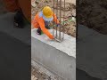 Technical clean concrete before install stump column concrete