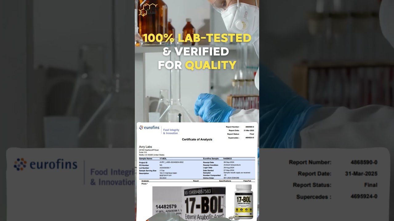 Transparency You Can Trust: 17-BOL COA | Lab-Tested Performance Supplements