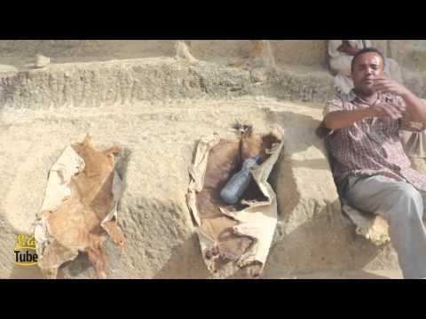 Ethiopian couple built their own Rock-Cut house in Hawzen, Tigray
