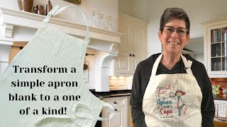 Transformation of a long chef&#39;s apron blank - How To&#39;s Day