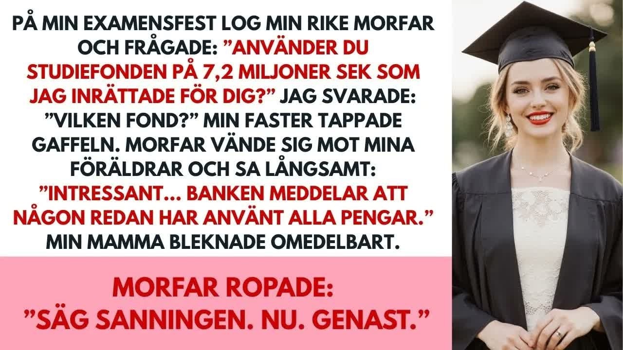 Jag satt på min examensmiddag när morfar plötsligt lyfte sitt glas och frågade rakt ut: ”Elin, har du redan använt upp de 7,2 miljoner kronor jag avsatte för dig?” Jag hade aldrig hört talas om...
