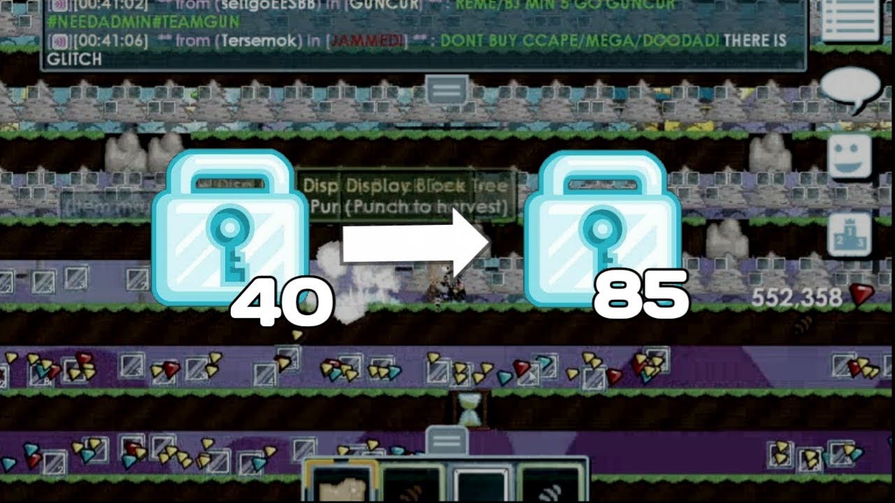 Profit mass display block growtopia youtube