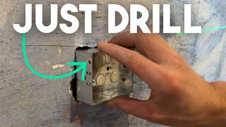 How to Chase out a Back Box with a Drill @TheBlokeCave