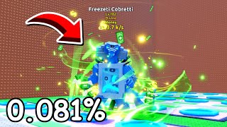 I Got NEW 0.081% FREEZETI COBRETTI In Escape Tsunami For Brainrots!
