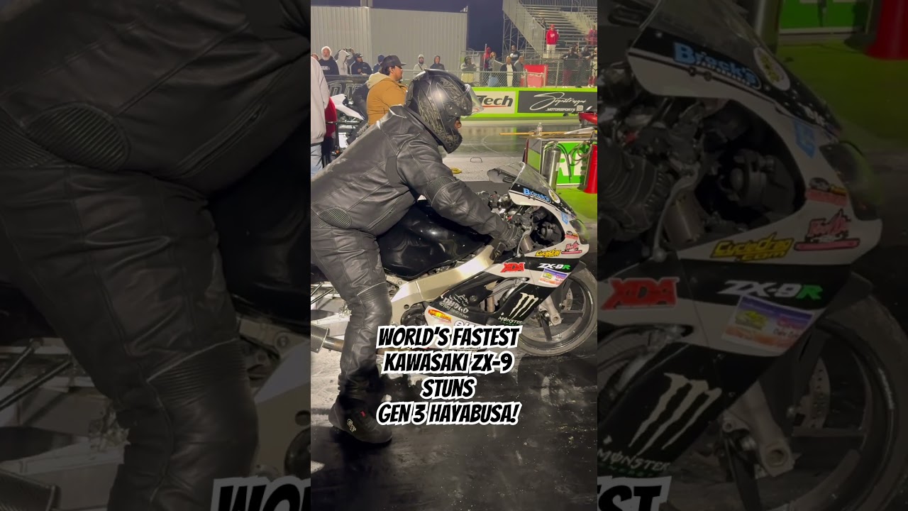 World's Fastest ZX-9 STUNS Gen 3 Suzuk Hayabusa! 🔥 - YouTube