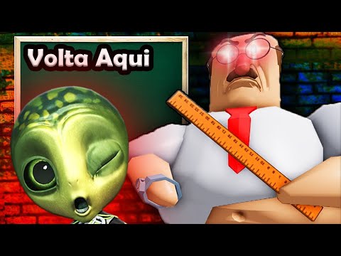 FUJA DO PROFESSOR DO MAU NA ESCOLA DO ROBLOX!! Escape School Obby OVINI STAR