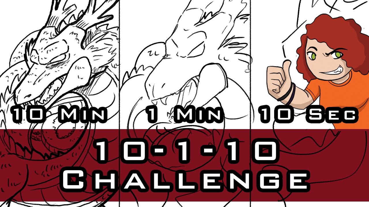 Quick Draw Shenron! 10 Minutes | 1 Minute | 10 Seconds Speed Challenge ...