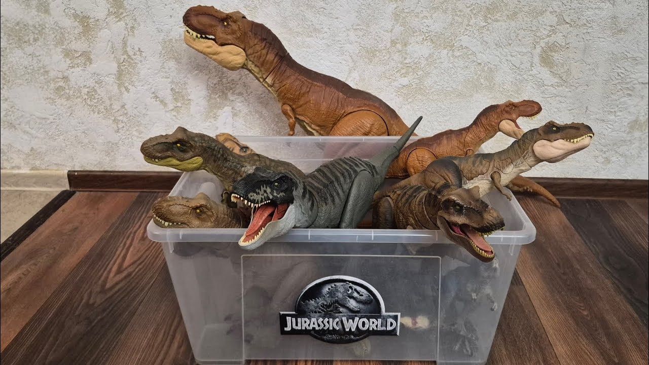 Моя коллекция фигурок Тираннозавров рекс 