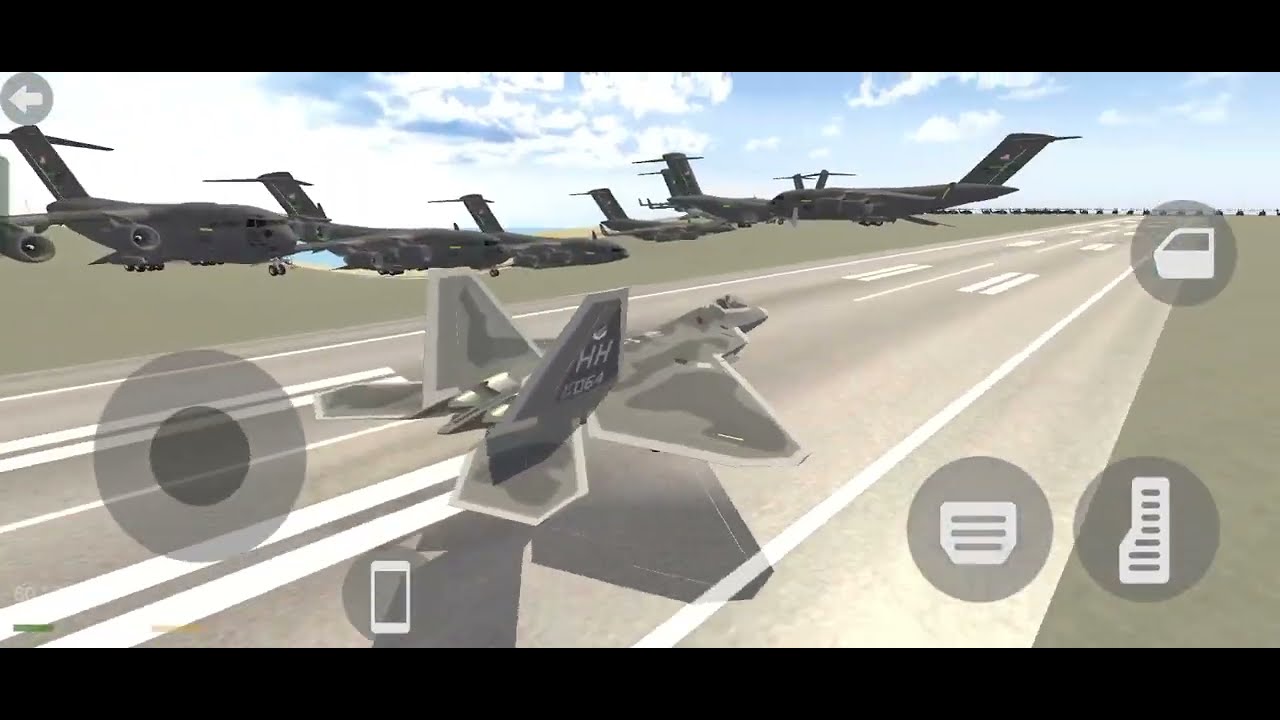 “GTA Mobile ACTION 🔥 | Franklin Lands a Jet Fighter at US Military Base!”