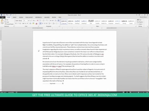 How to Delete an Unwanted Blank Page in Word 2013 or 2016
