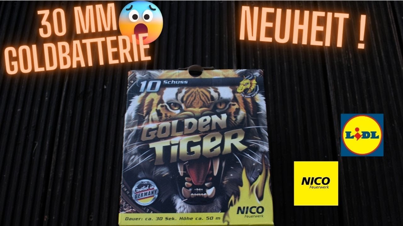 Golden Tiger I Neuheit von Weco Feuerwerk I 12,99 €