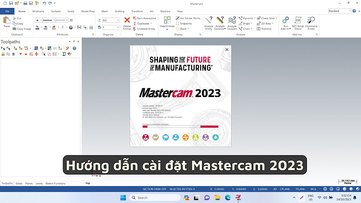 Hướng dẫn crack mastercam 2023