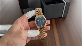 Citizen Tsuyosa 60 Rose Gold With Jubilee Bracelet And Special Blue Dial Ref. Nk0023-57L 40Mm