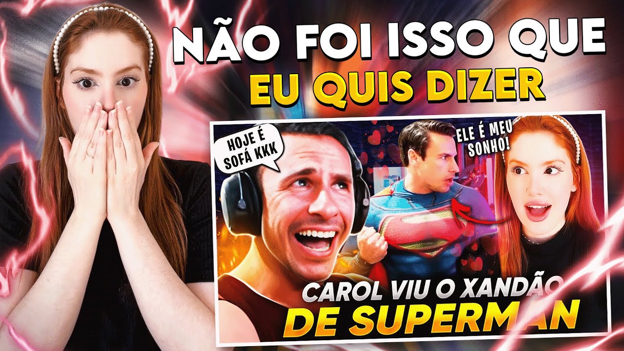 REACT: XANDÃO fica TODO ENVERGONHADO COM a CAROL VENDO ELE VESTIDO de SUPER | cortes da carolbalds