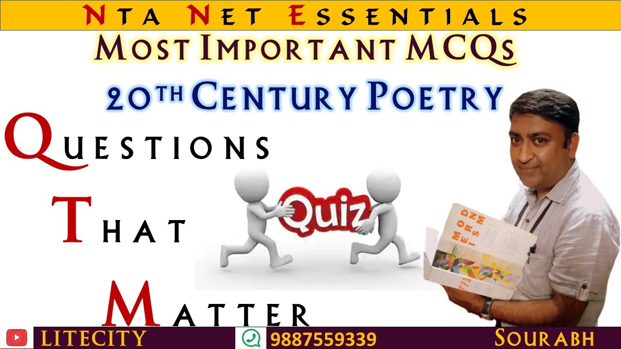 NTA NET English: MCQs on 20th Century Poetry