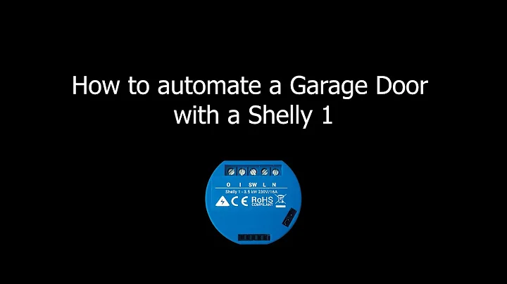 How to automate a garage door using a Shelly 1