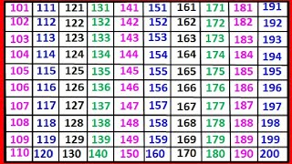 Counting 101 To 200|| 101 to 200|| 101 102 103 || counting || #101 || numbers 101 to 200 by Total Study Zone 1,651 views 7 months ago 3 minutes, 36 seconds