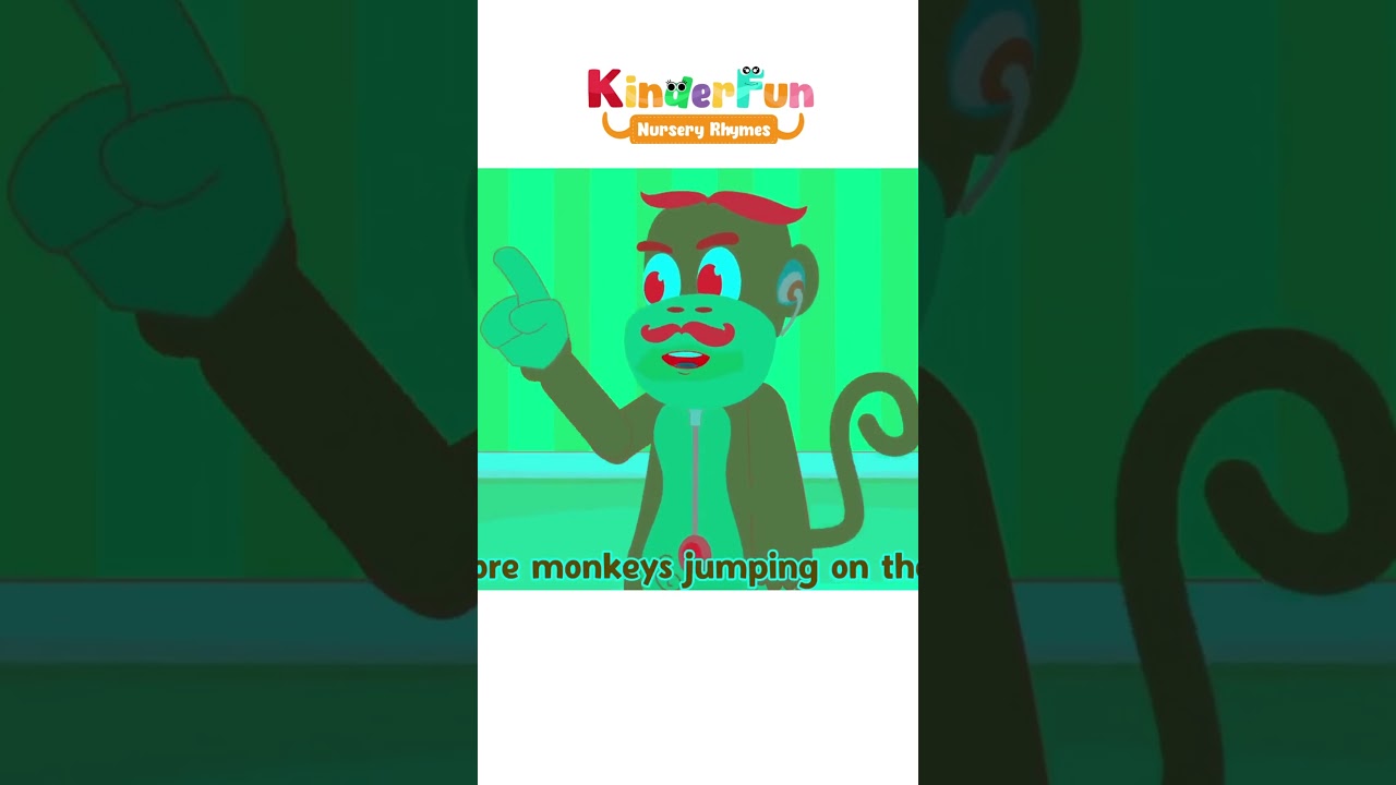 Learning Numbers 1-5 with Five Little Monkeys | Nursery Rhyme for Toddlers