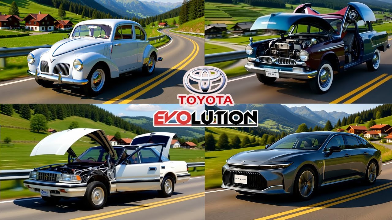 TOYOTA EVOLUTION 🚗  From Retro Classics to the Future — Amazing Transformation!