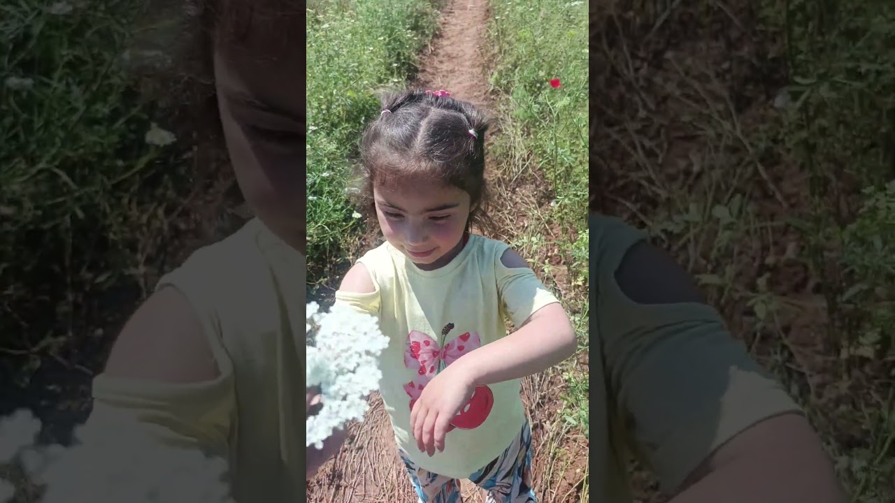 شوفوا هيفي رح تقطف ورده لماما #funny #اكسبلور_explore