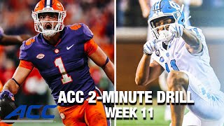 2022 ACC 2-Minute Drill: Week 11