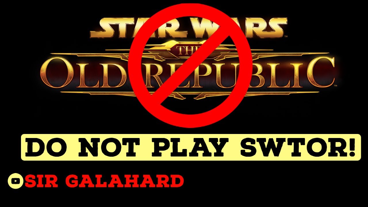 DO NOT PLAY SWTOR! For these 5 Reasons