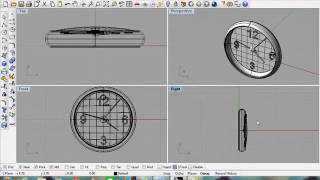 Rhino Tutorial - How to make a clock