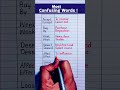 Most Confusing Words  In English! #english#education#englishtips#spokenenglish