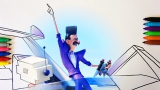 Despicable Me 3 - Balthazar Bratt - Coloring Pages For Children With Color & KidsTV Despicable Me 3 - Balthazar Bratt - Coloring Pages For Children With Color & KidsTV