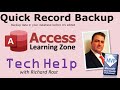 Microsoft Access Backup Record Before Edited, OnDirty, Append Query, TechHelp Q&A