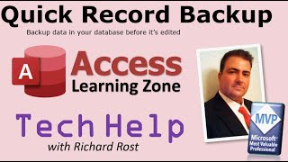 Microsoft Access Backup Record Before Edited, OnDirty, Append Query, TechHelp Q&A
