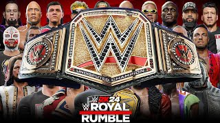 WWE 2K24 ROYAL RUMBLE MATCH FOR THE UNDISPUTED WWE UNIVERSAL CHAMPIONSHIP!