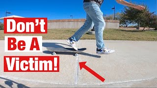 How to Skateboard Over Cracks and Rough Surfaces without an Ollie: 3 Ways screenshot 5