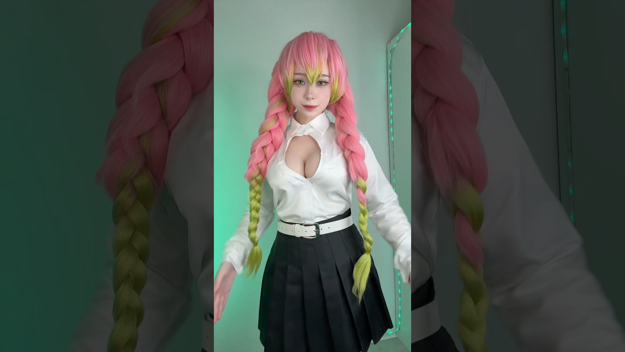 It’s been a while since Mitsuri’s been here 💚#mitsuricosplay #demonslayer #cosplay #mitsurikanroji